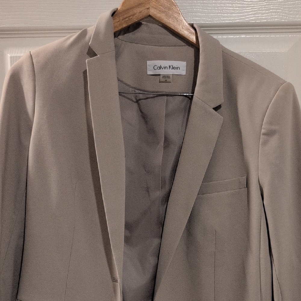 Calvin Klein Women's Beige Blazer